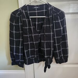 Madewell Black Blouse